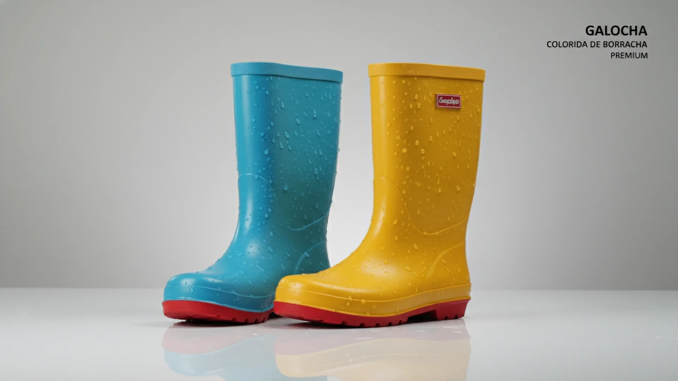 Galocha Colorida de Borracha Premium