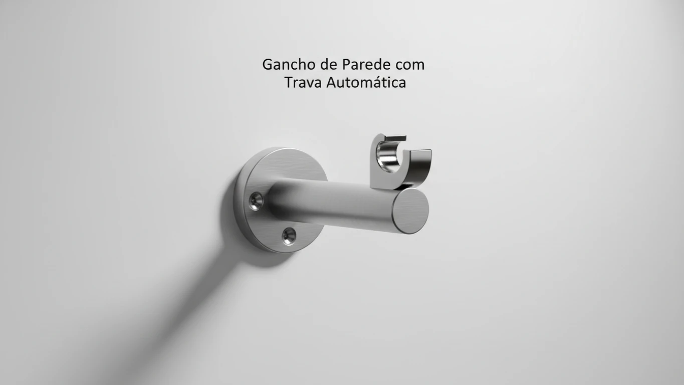 Gancho de Parede com Trava Automática