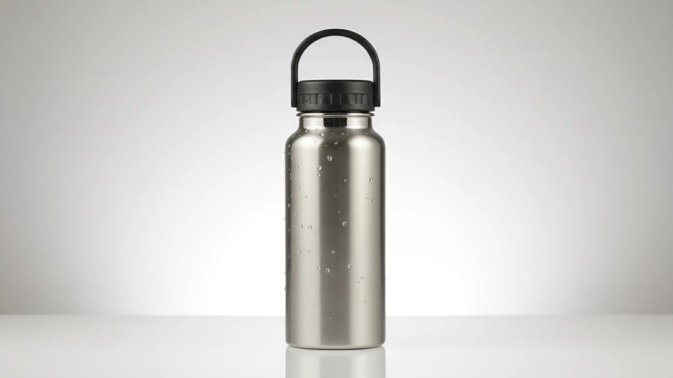 Garrafa Esportiva em Aço Inox com Alça