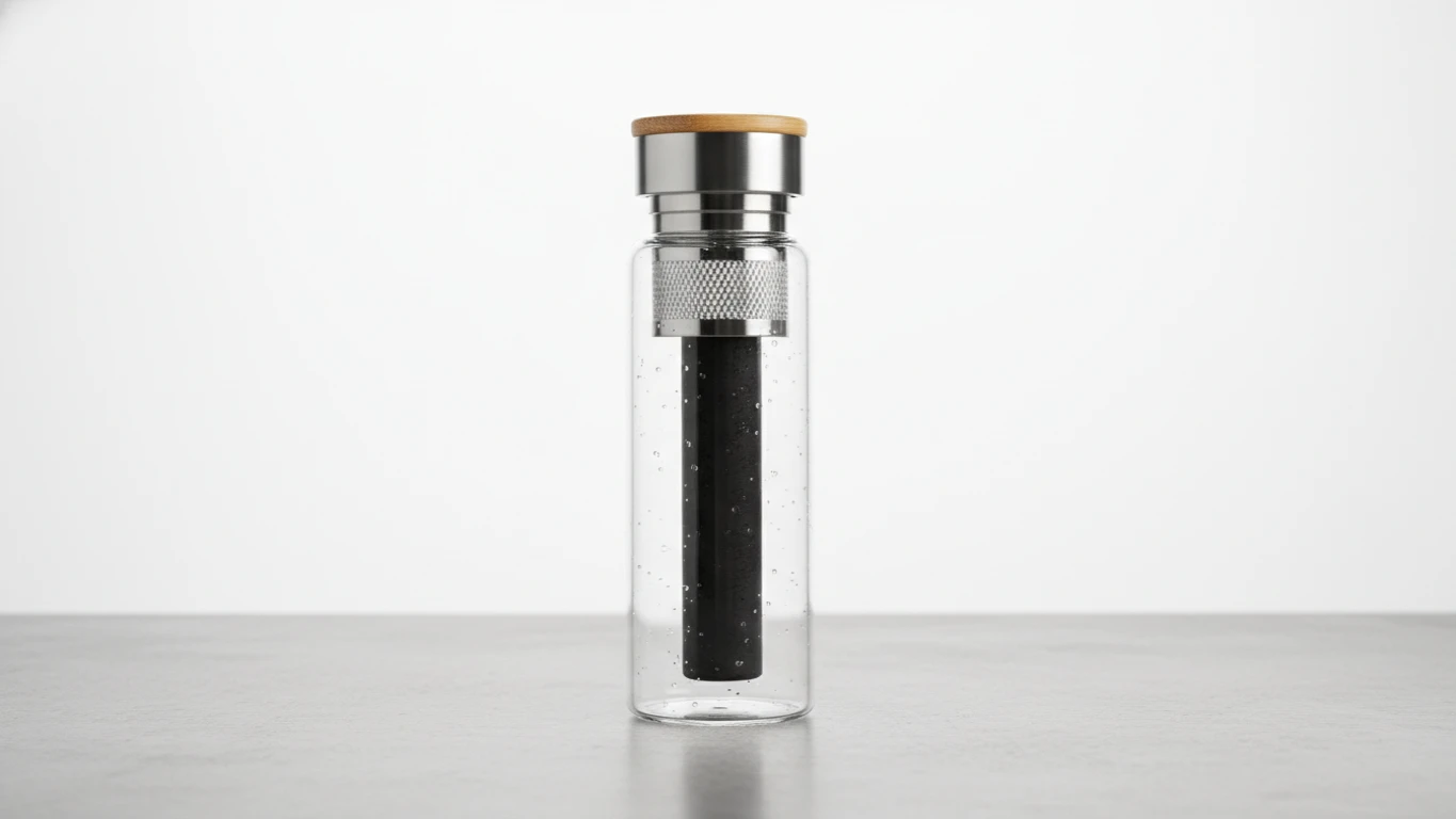 Garrafa de Água com Filtro de Carvão Integrado