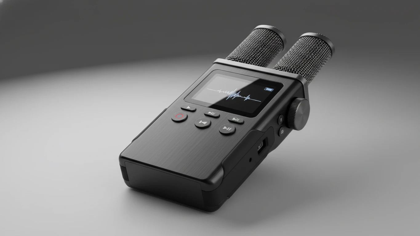 Gravador de Áudio Digital Portátil
