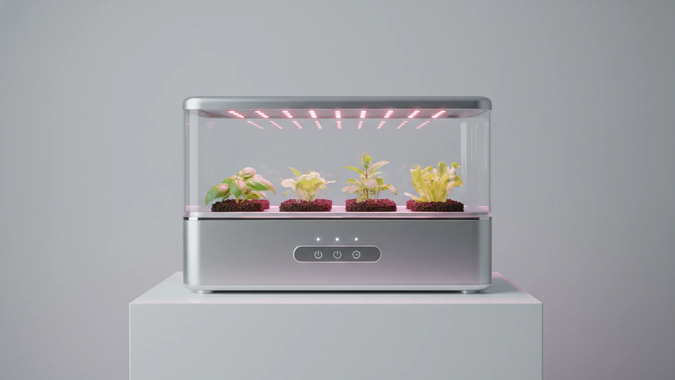 Horta Inteligente com Iluminação LED Automatizada