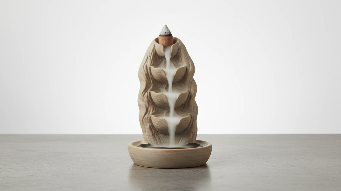 Incensário Cascata em Cerâmica