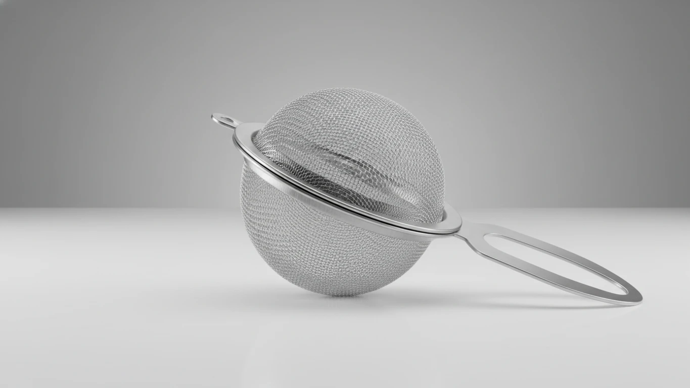 Infusor de Chá em Aço Inox de Malha Fina