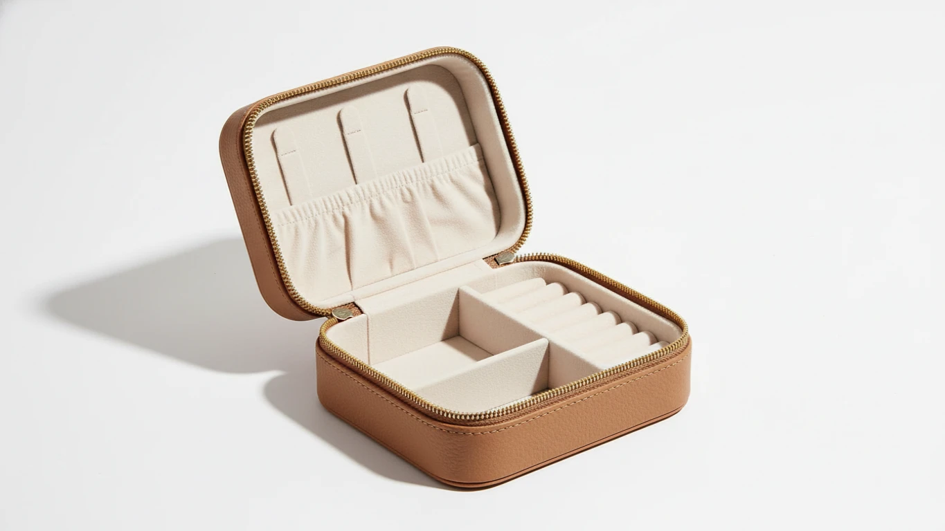 Joalheiro de Viagem em Couro Sintético