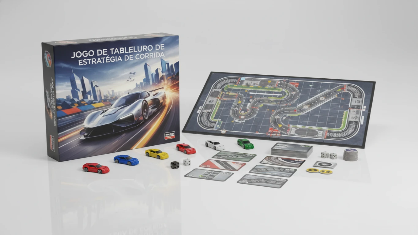 Jogo de Tabuleiro de Estratégia de Corrida