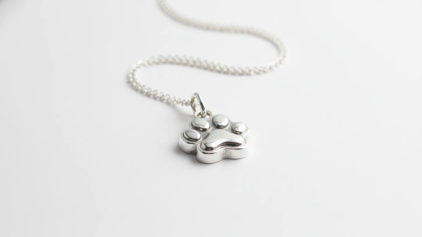 Joia de Prata com Pingente de Patinha