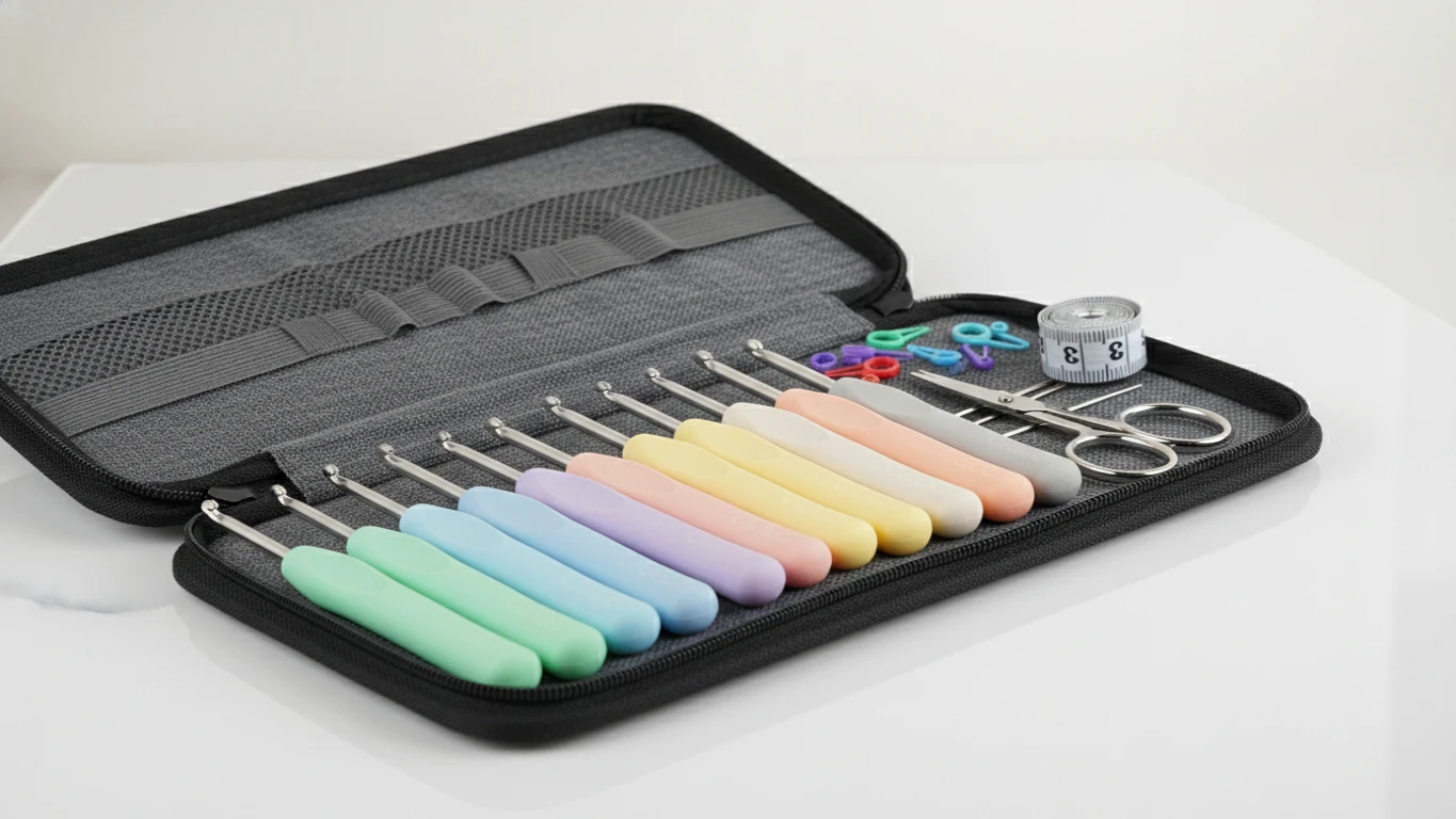 Kit de Agulhas de Crochê Ergonômicas