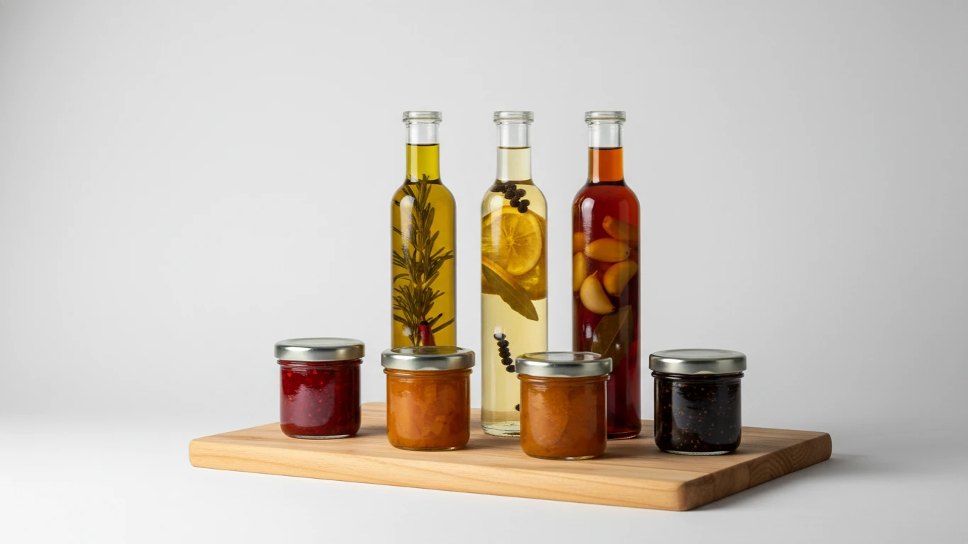 Kit de Azeites Aromatizados e Geleias Gourmet