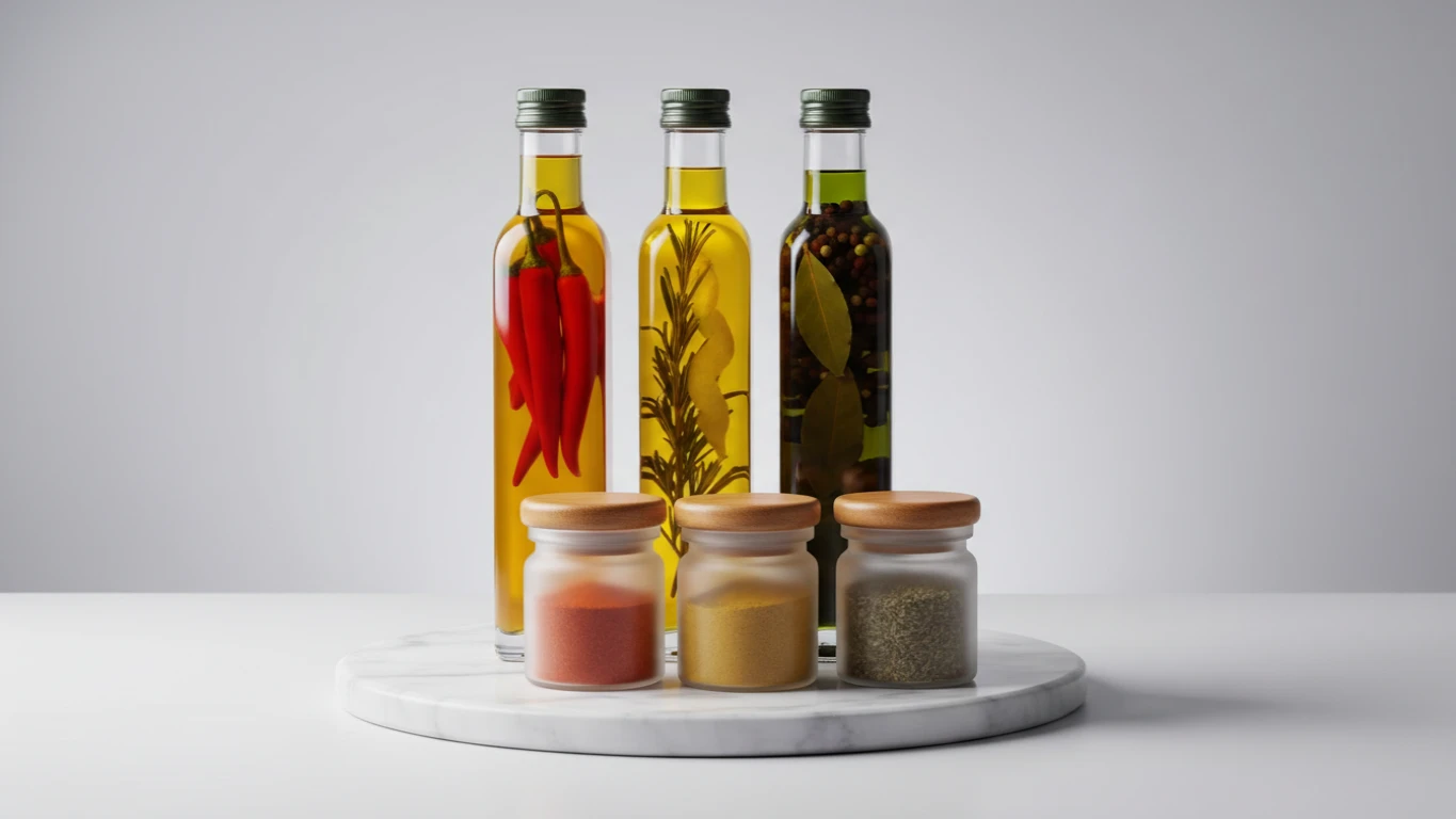 Kit de Azeites Aromatizados e Temperos do Mundo
