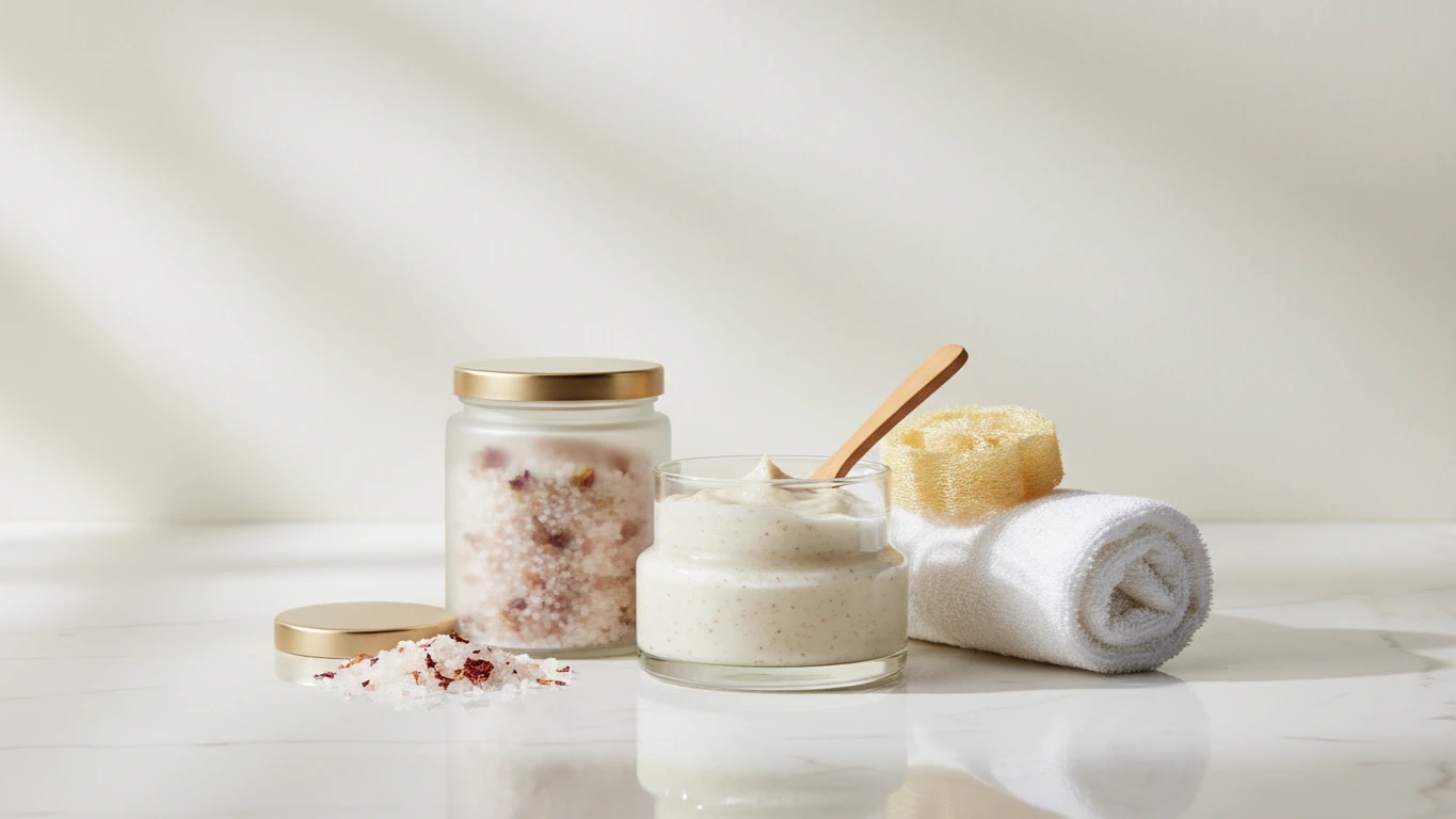 Kit de Banho com Sais e Esfoliante