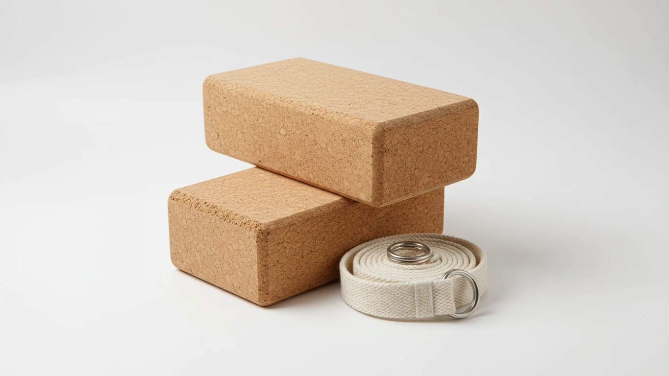 Kit de Blocos de Yoga em Cortiça