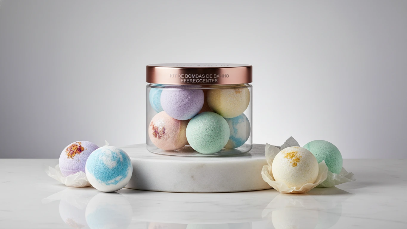 Kit de Bombas de Banho Efervescentes