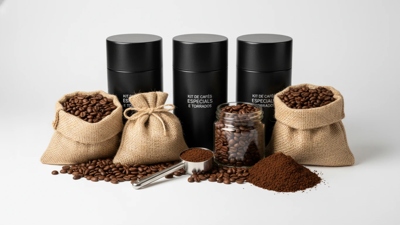 Kit de Cafés Especiais e Torrados