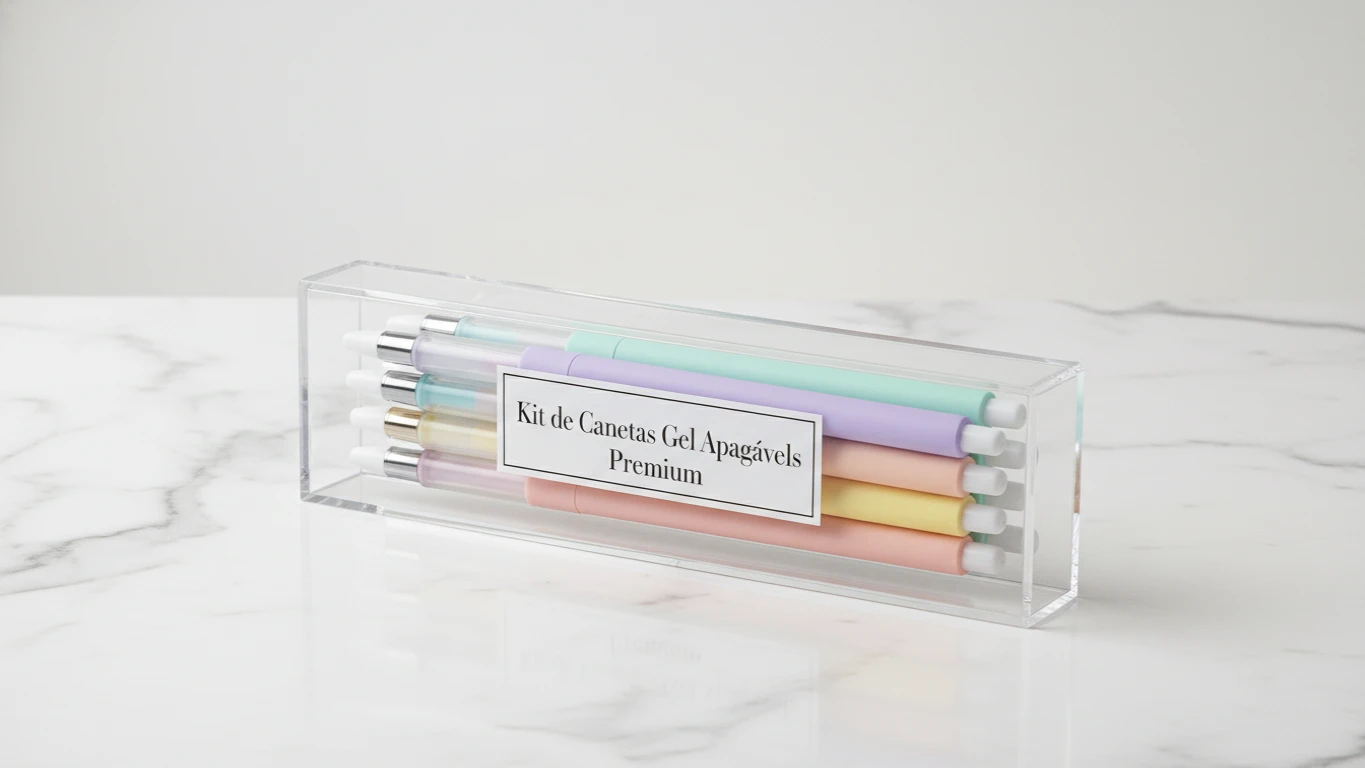 Kit de Canetas Gel Apagáveis Premium