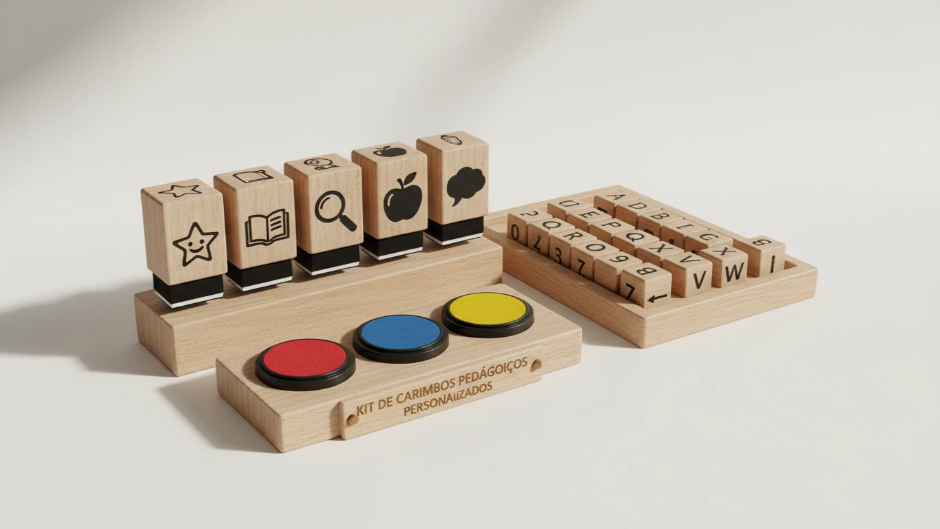 Kit de Carimbos Pedagógicos Personalizados