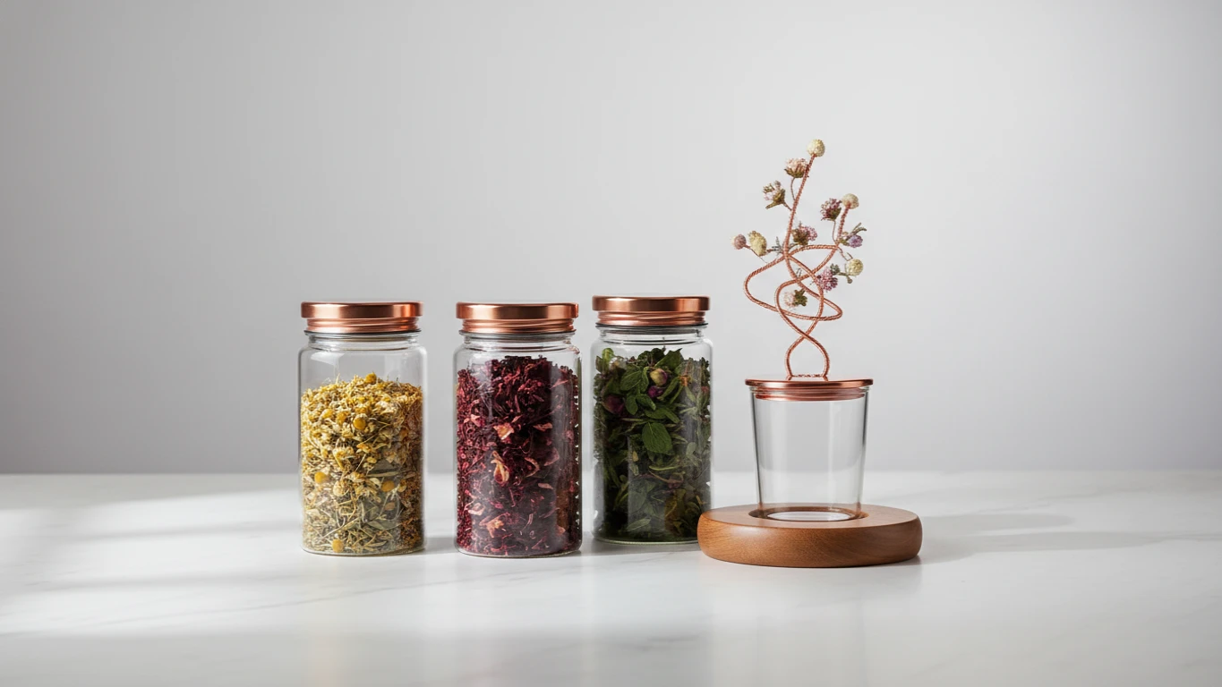 Kit de Chás Especiais com Infusor Botânico