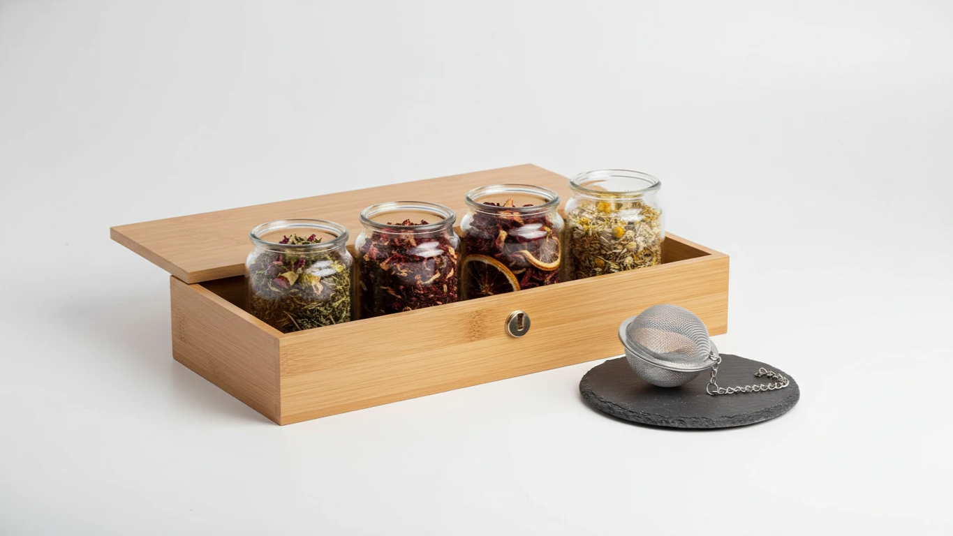 Kit de Chás Especiais com Infusor de Inox