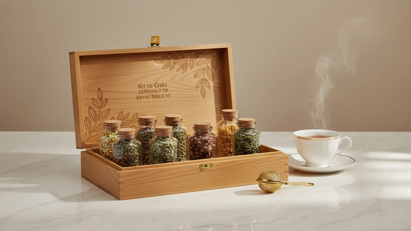 Kit de Chás Especiais de Ervas Bíblicas