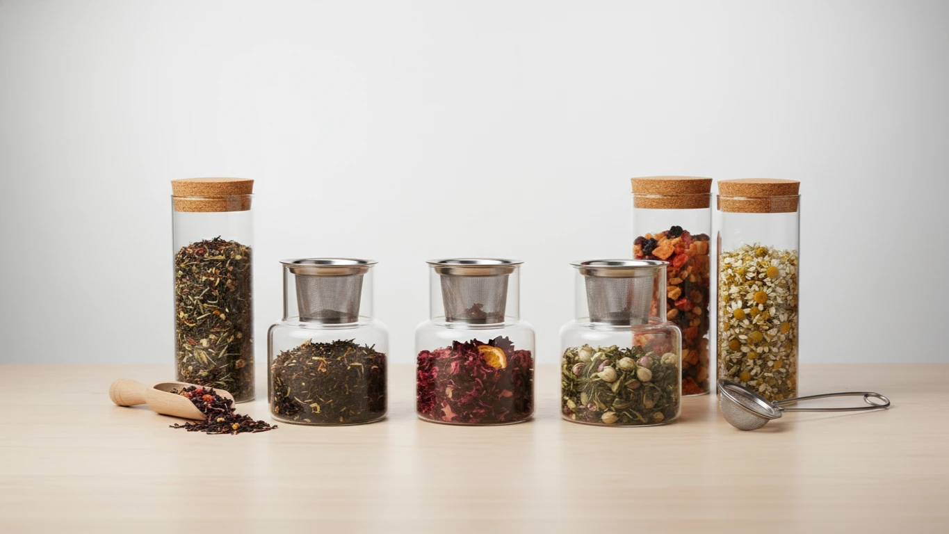 Kit de Chás Especiais e Infusores de Vidro