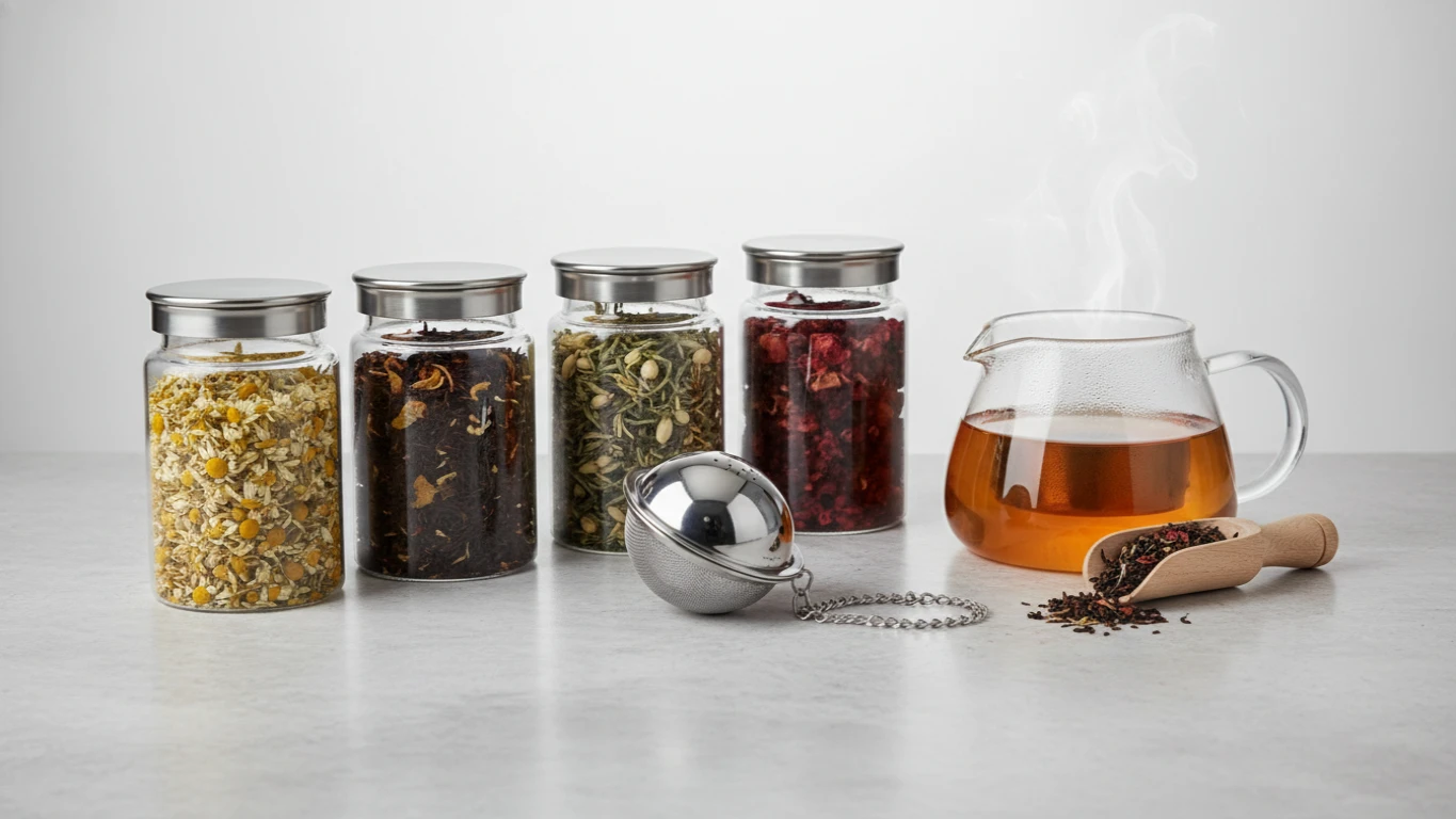Kit de Chás Gourmet com Infusor em Inox