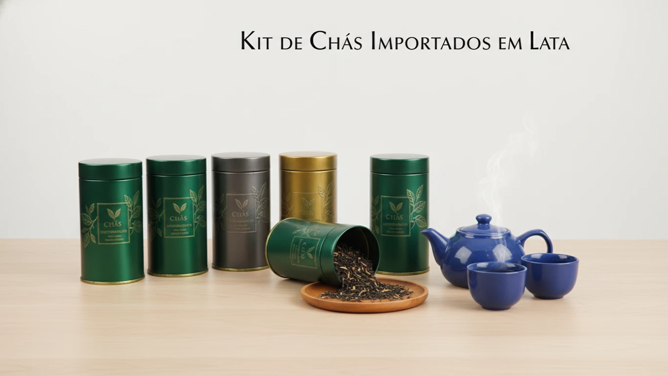 Kit de Chás Importados em Lata