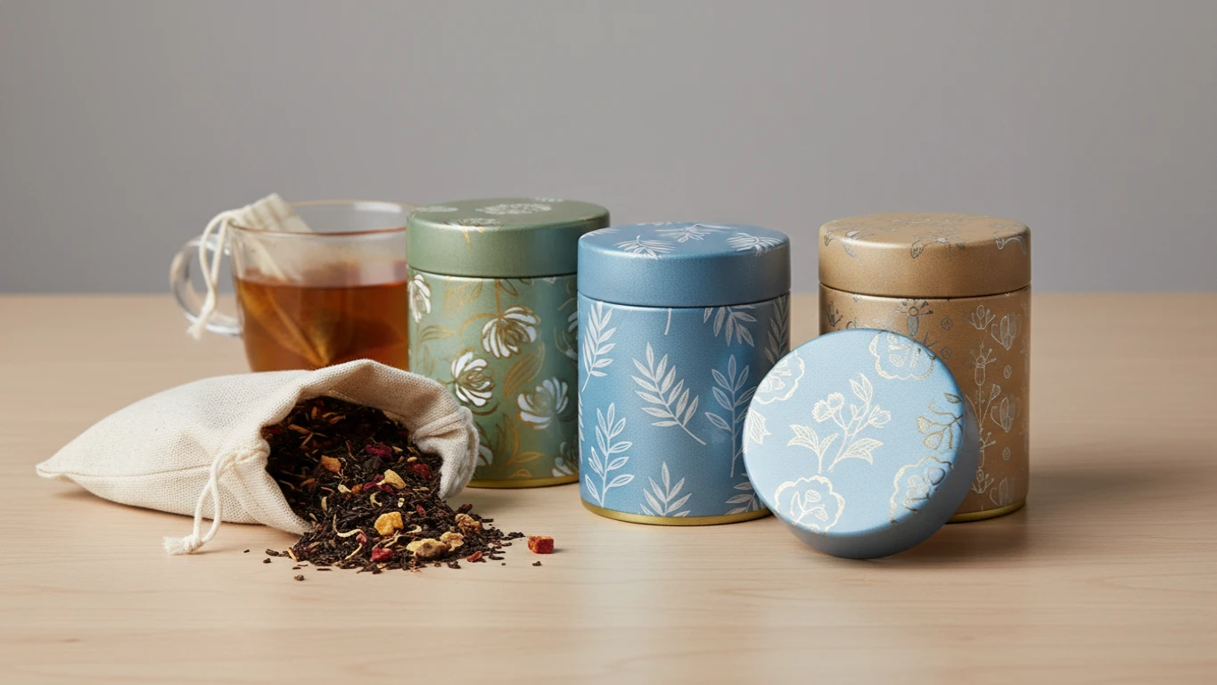 Kit de Chás Orgânicos em Latas Decorativas