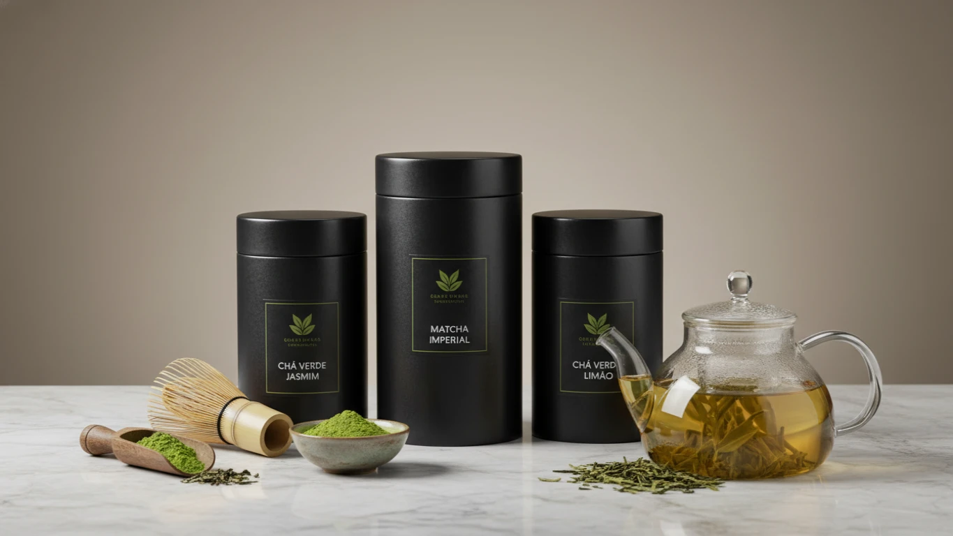 Kit de Chás Verdes e Matcha Premium