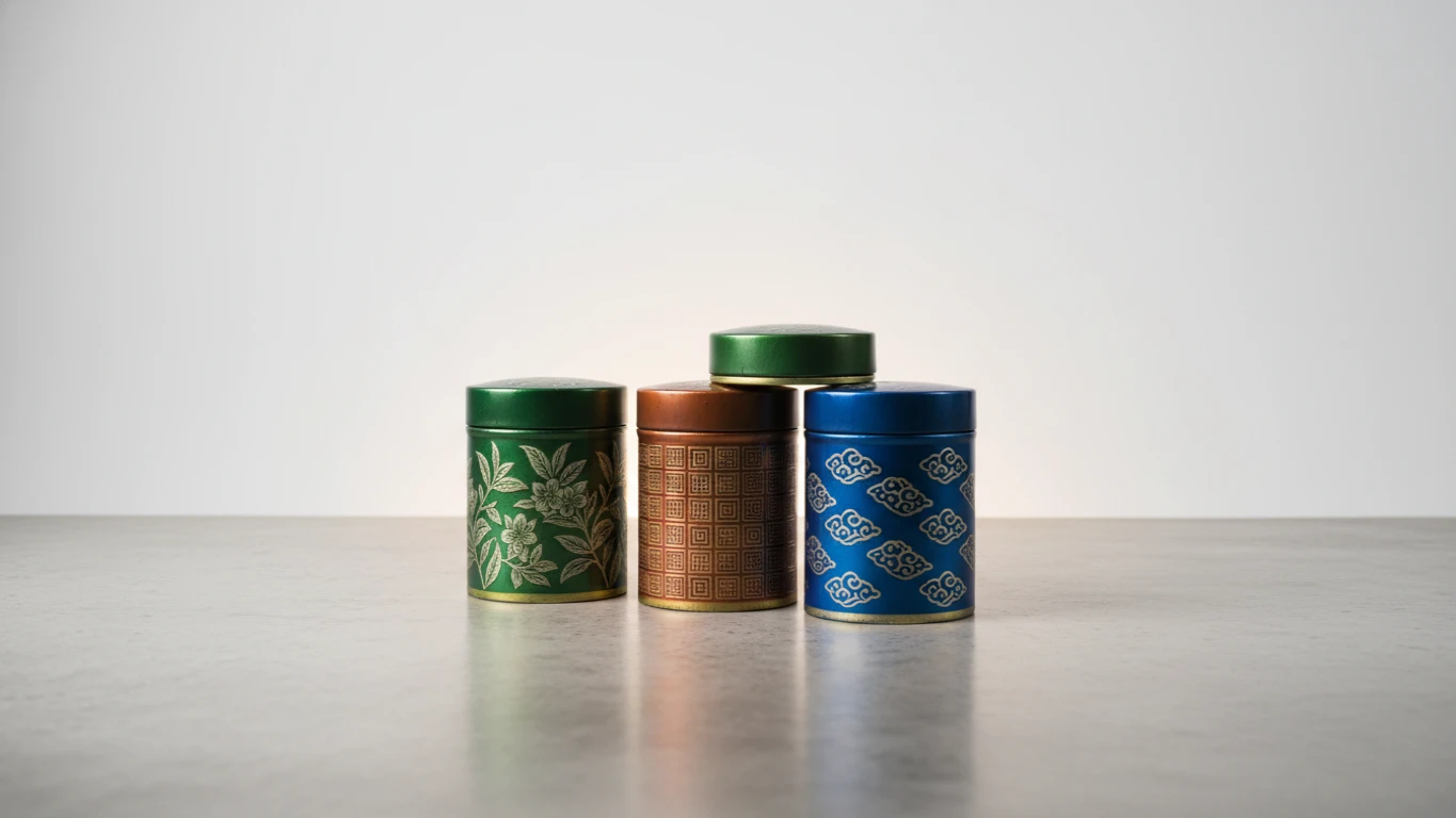 Kit de Chás de Origem em Latas Decorativas