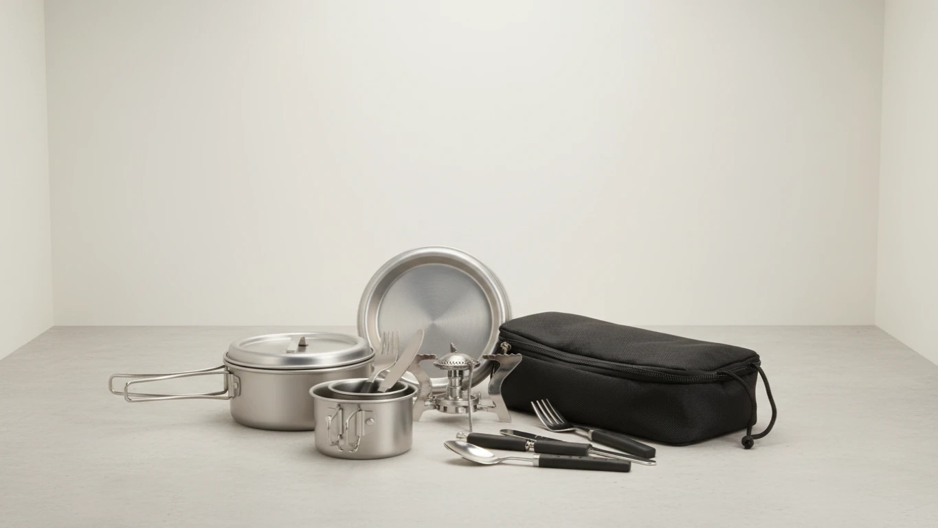 Kit de Cozinha Compacto para Camping