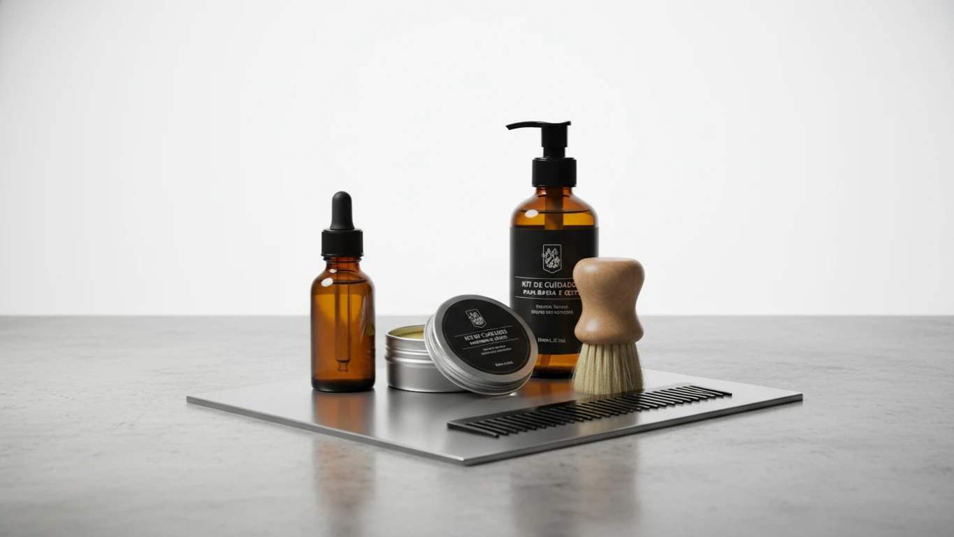 Kit de Cuidados para Barba e Rosto