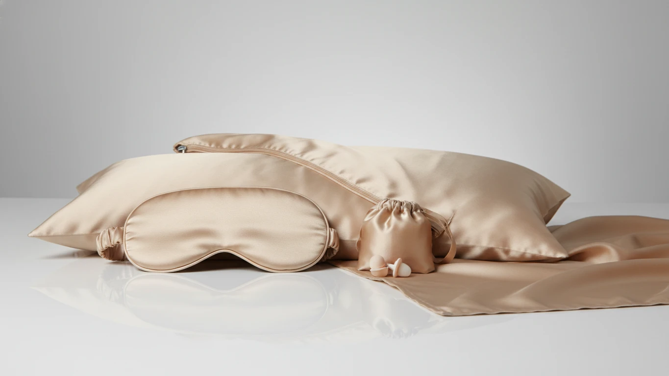 Kit de Dormir em Seda Pura