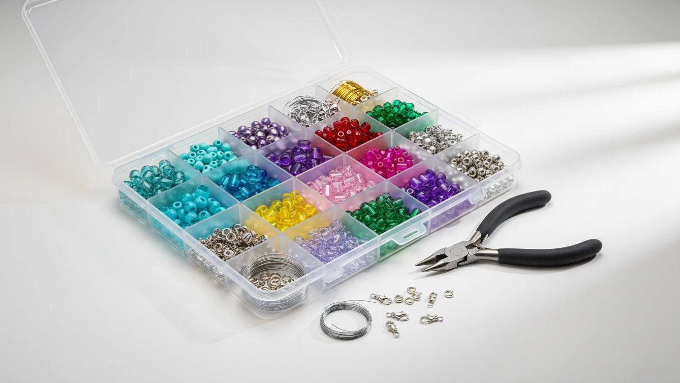 Kit de Fabricação de Bijuterias e Miçangas