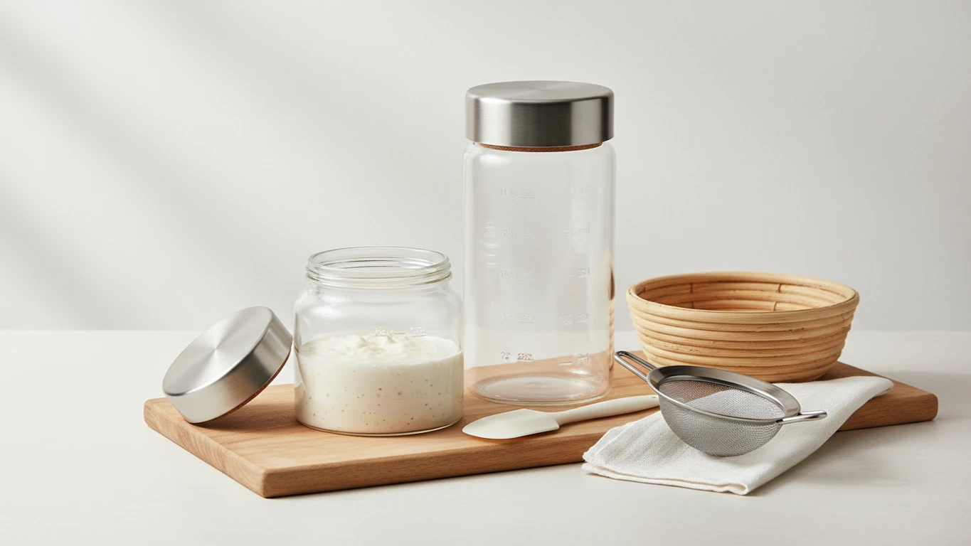 Kit de Frascos de Vidro para Levain