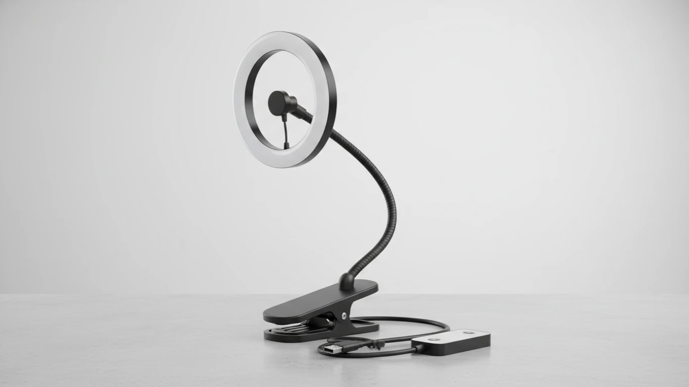 Kit de Iluminação (Ring Light) para Videoconferência