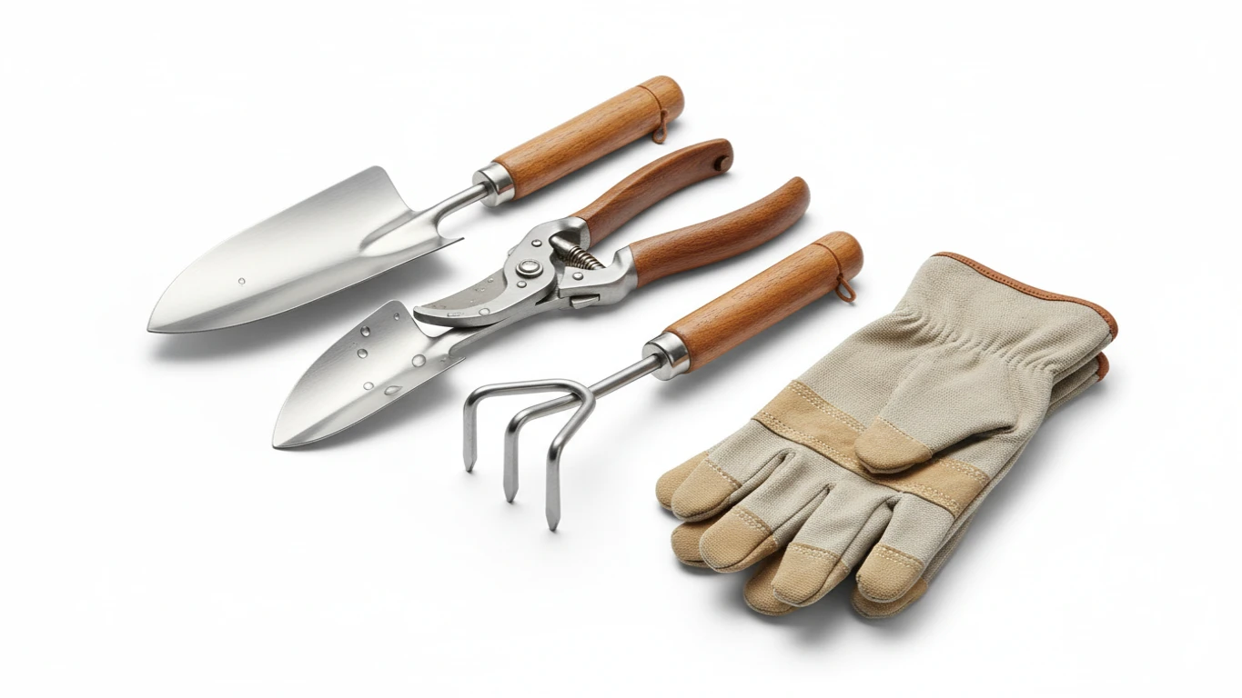 Kit de Jardinagem Profissional em Inox