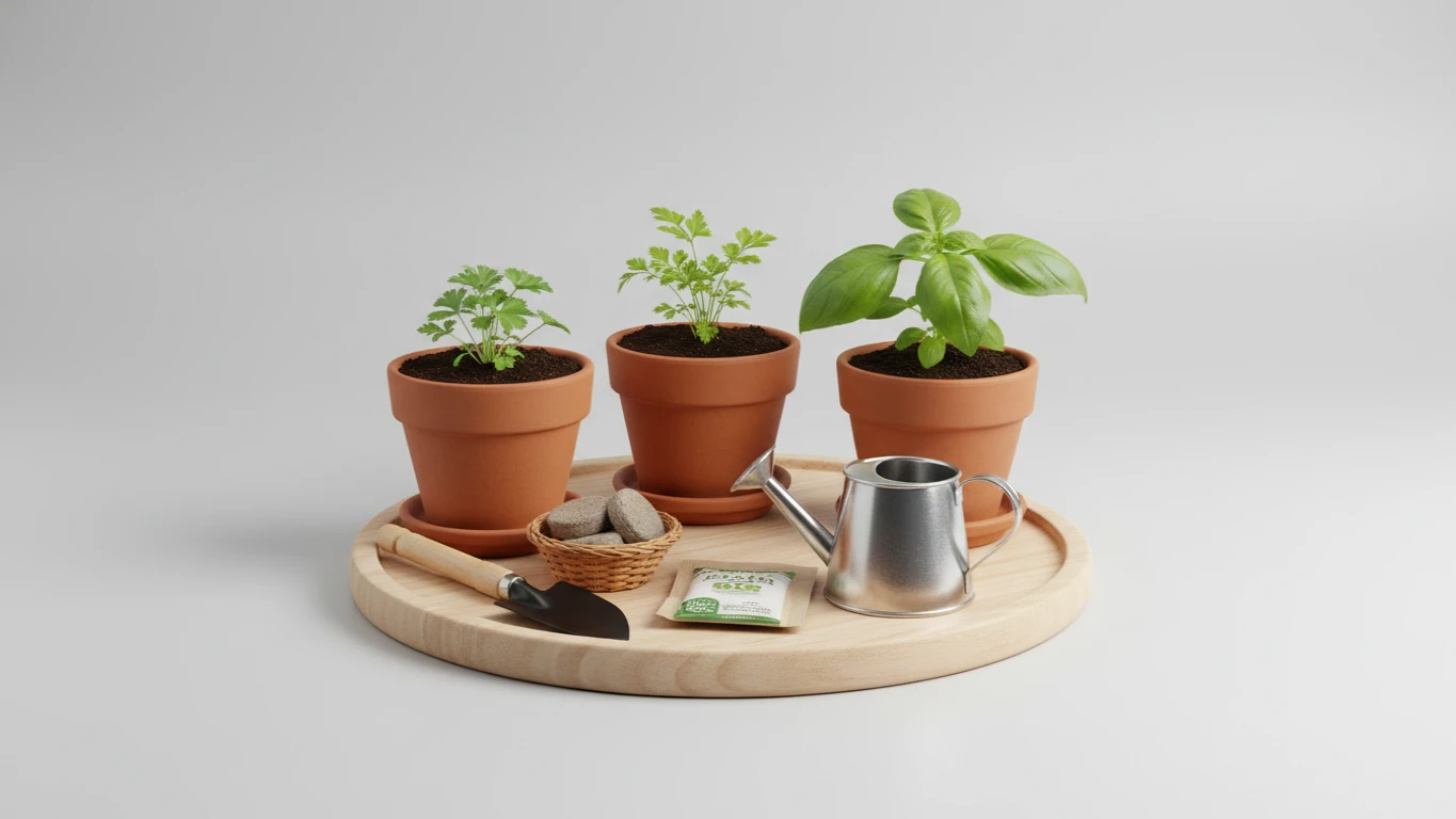 Kit de Jardinagem de Ervas Amigáveis ao Pet