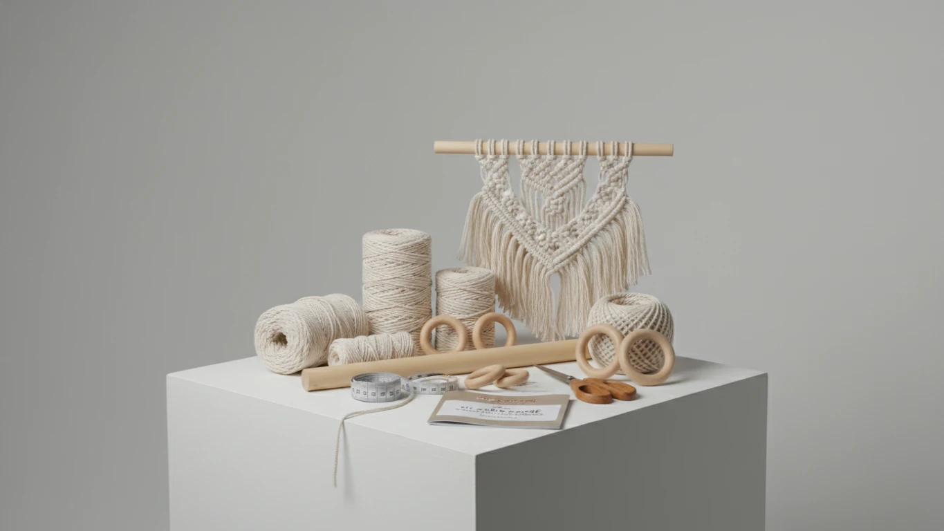 Kit de Macramê para Decoração de Interiores