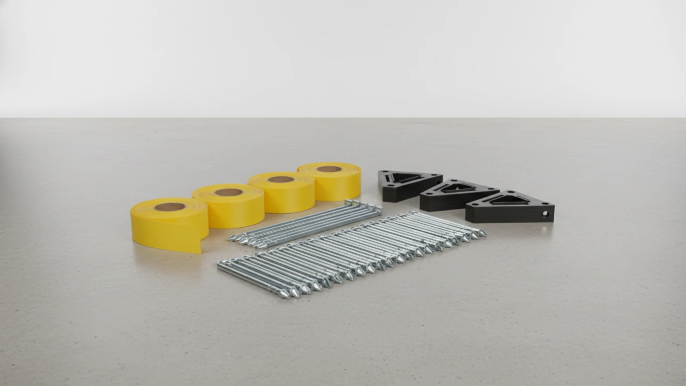 Kit de Marcação de Quadra com Fitas e Fixadores