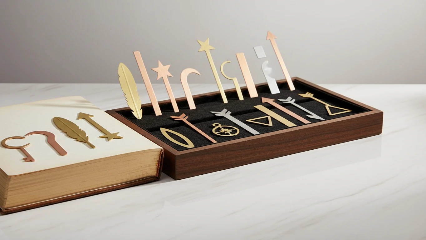 Kit de Marcadores de Página Metálicos