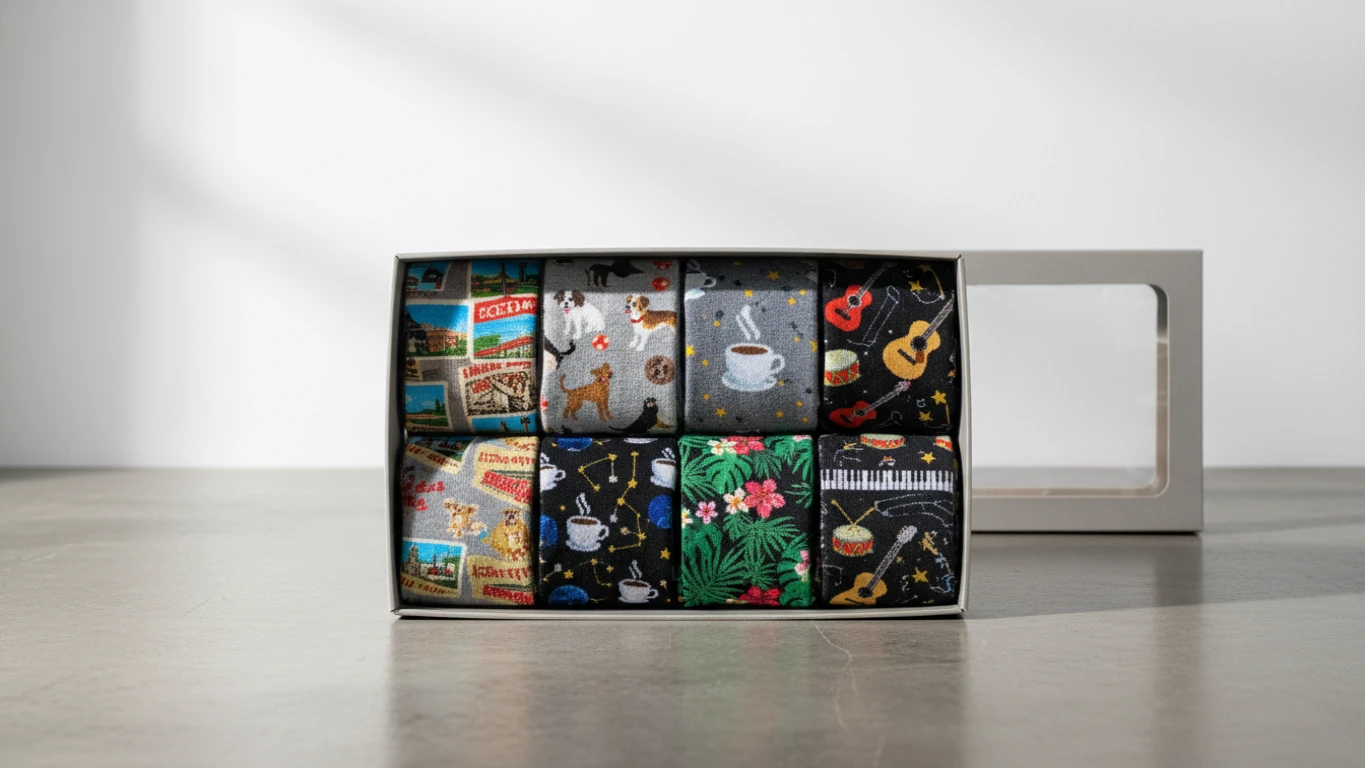 Kit de Meias Estampadas Temáticas