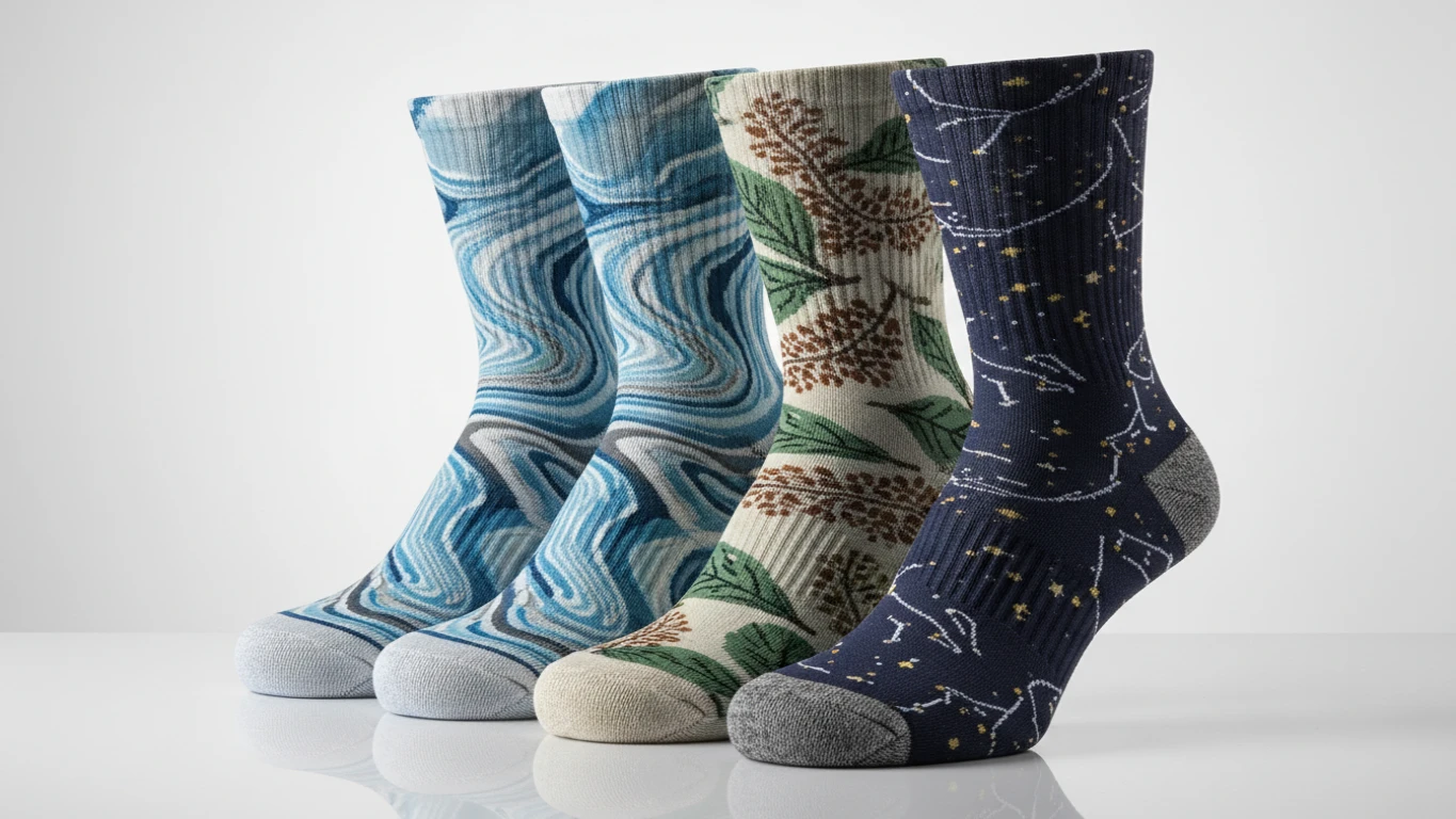 Kit de Meias de Compressão com Estampas Temáticas