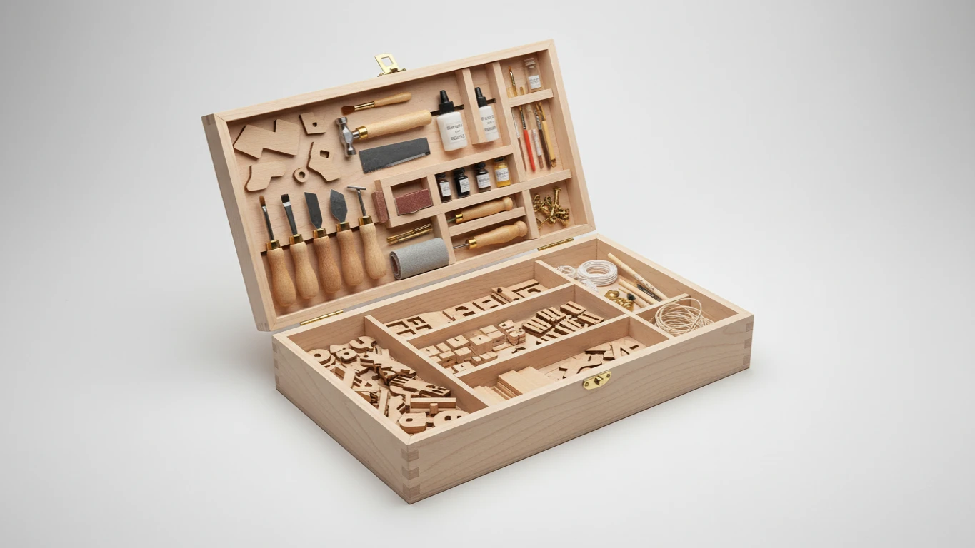 Kit de Modelagem de Miniaturas em Madeira