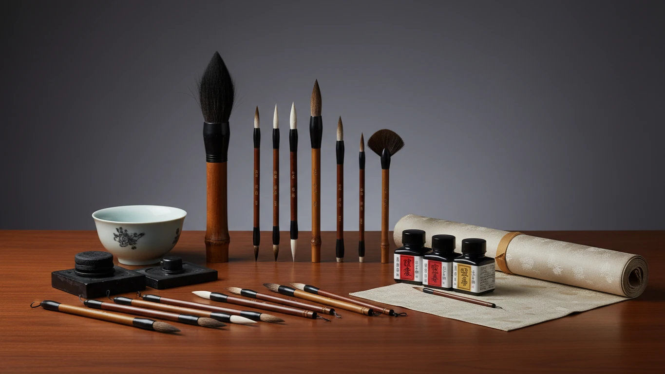 Kit de Pincéis para Caligrafia e Arte