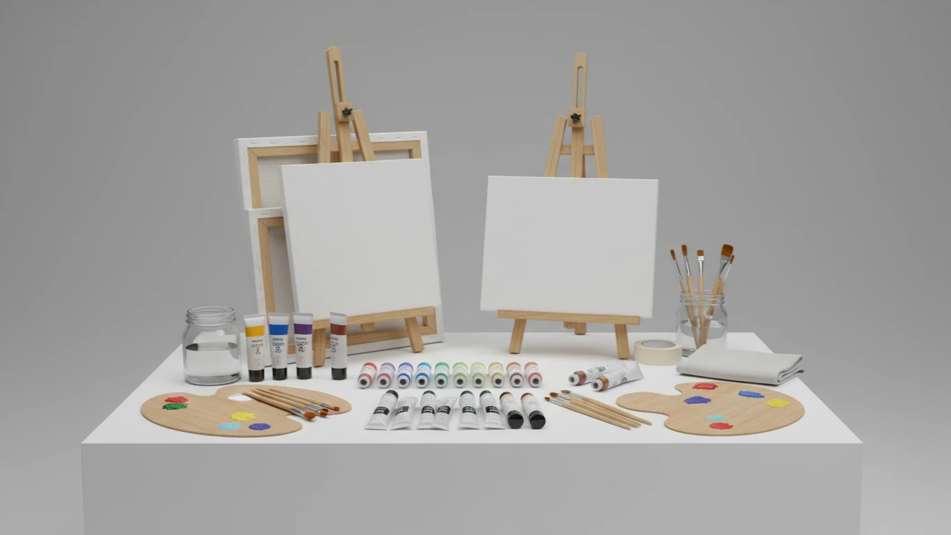 Kit de Pintura em Tela para Dupla