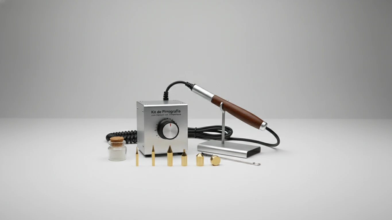 Kit de Pirrografia com Controle de Temperatura