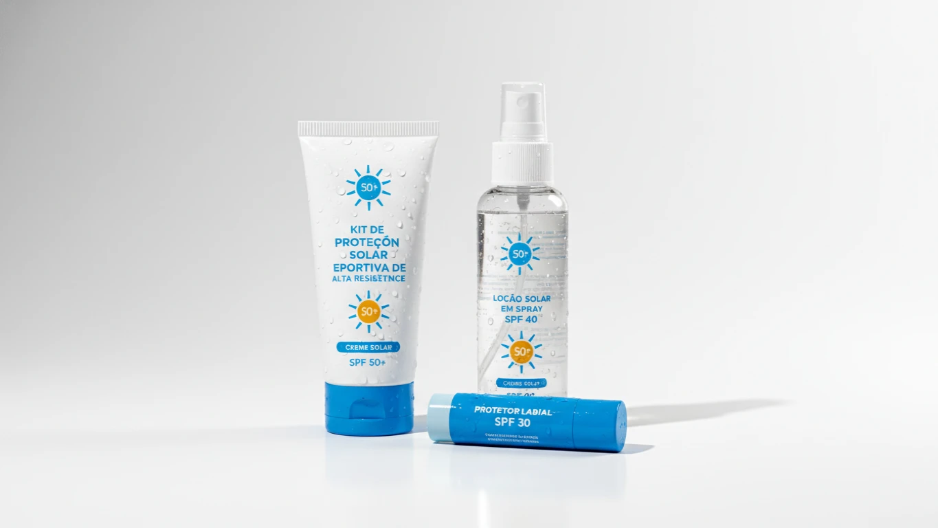 Kit de Proteção Solar Esportiva de Alta Resistência