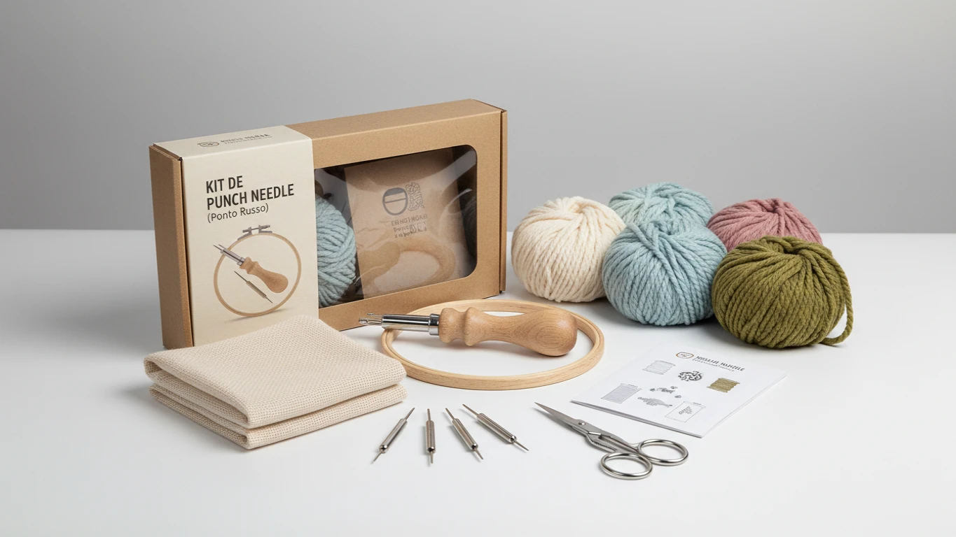 Kit de Punch Needle (Ponto Russo)