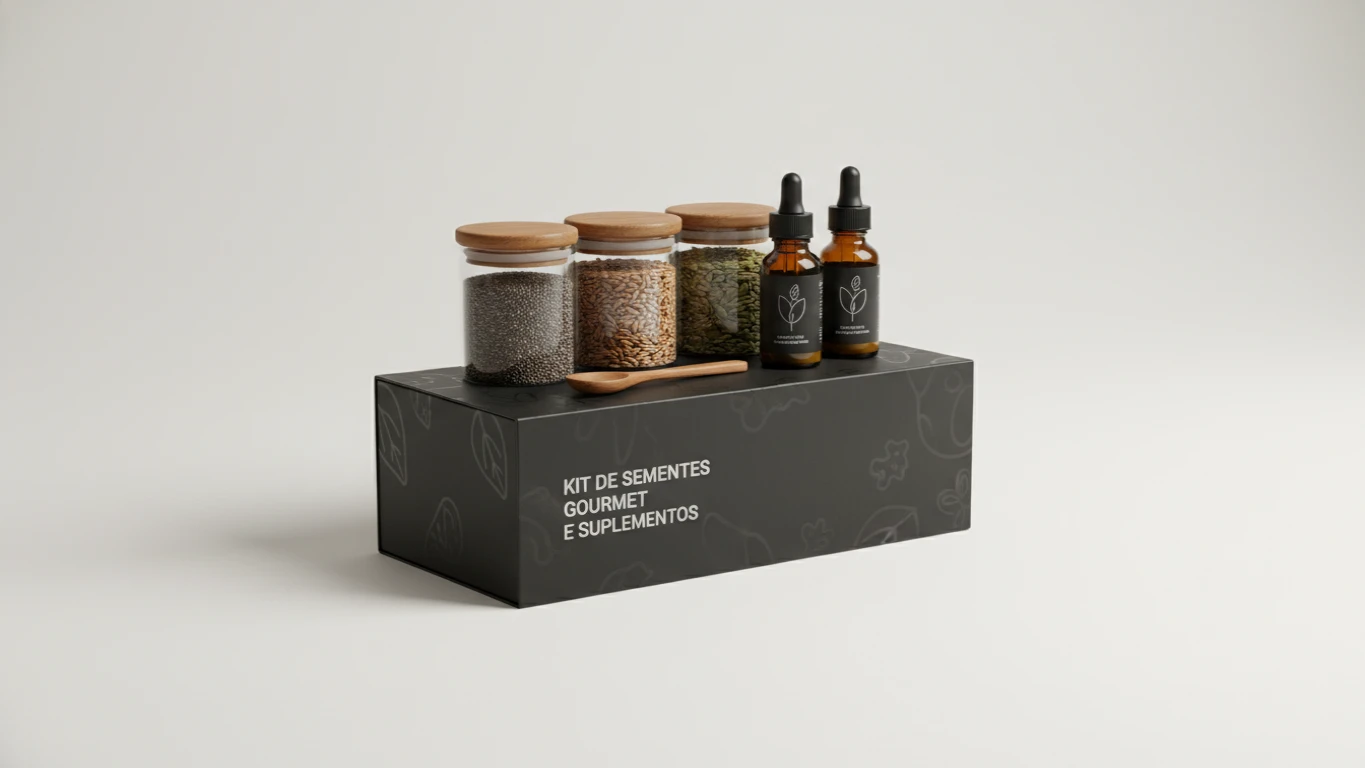 Kit de Sementes Gourmet e Suplementos