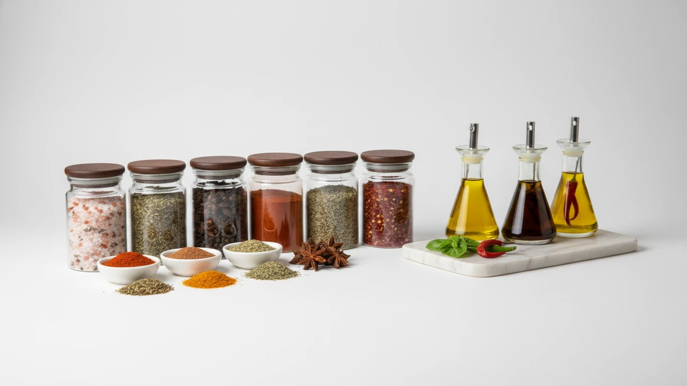 Kit de Temperos e Condimentos Gourmet